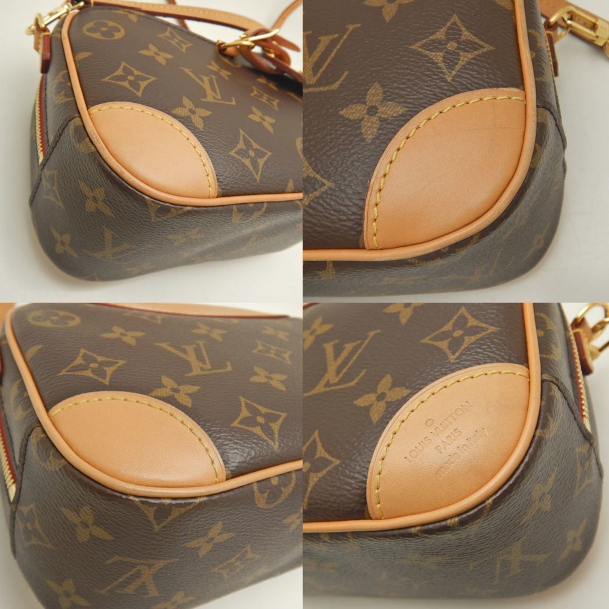 LOUIS VUITTON Louis Vuitton Monogram Deauville MINI M45528 Shoulder Bag Brown 251984