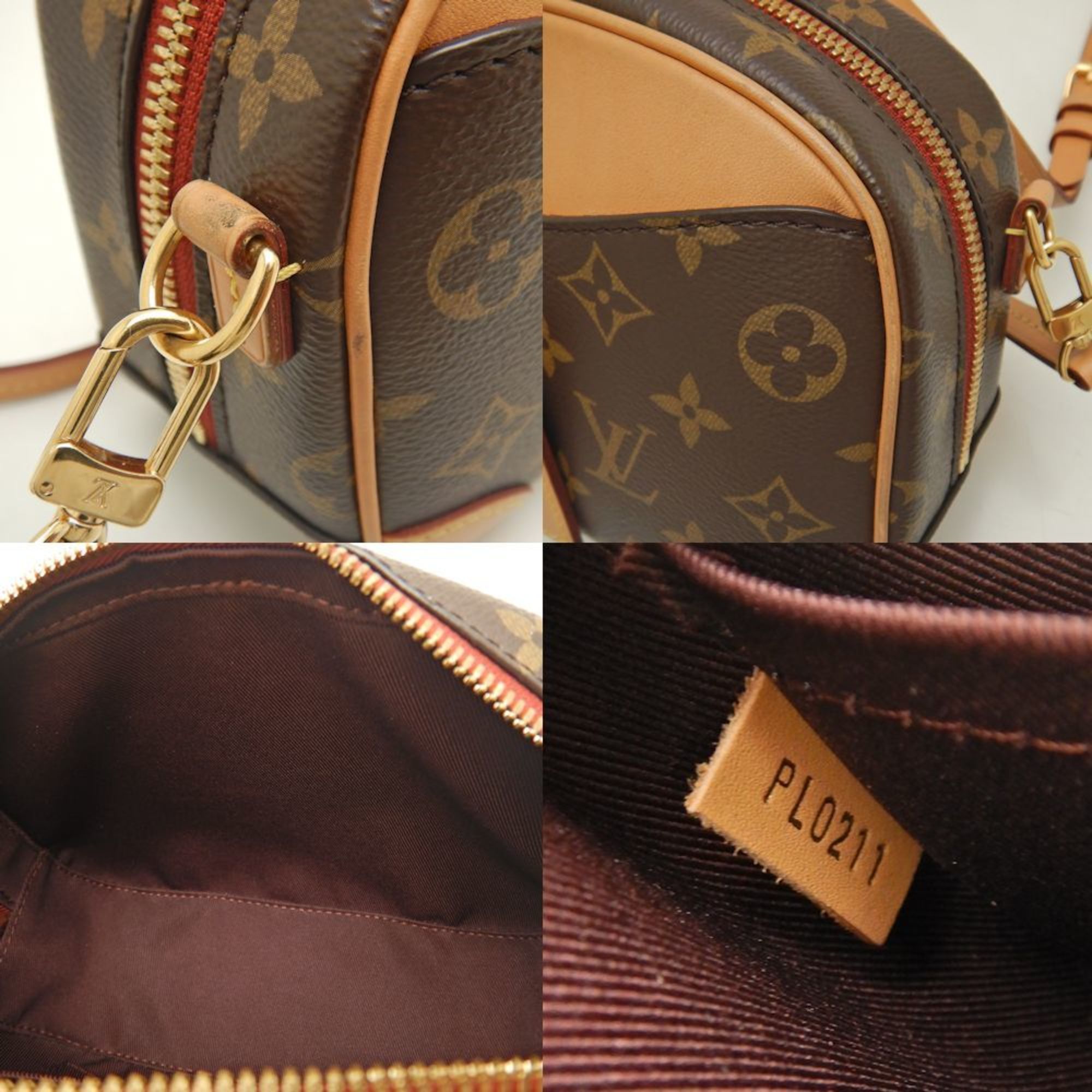 LOUIS VUITTON Louis Vuitton Monogram Deauville MINI M45528 Shoulder Bag Brown 251984