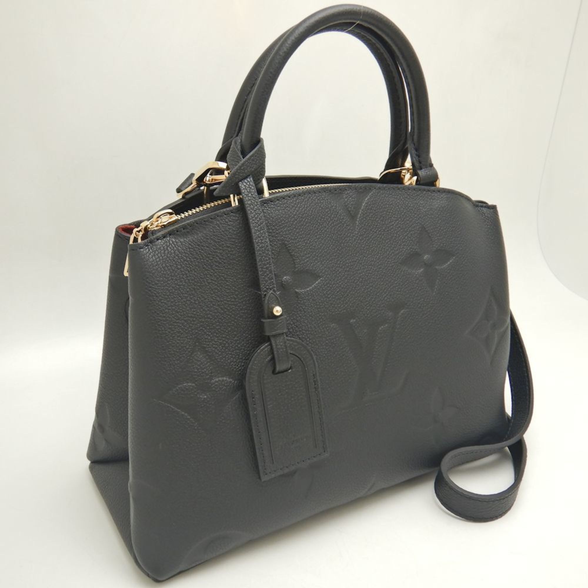 LOUIS VUITTON Louis Vuitton Monogram Empreinte Petit Palais PM M58916 Handbag Noir 251980