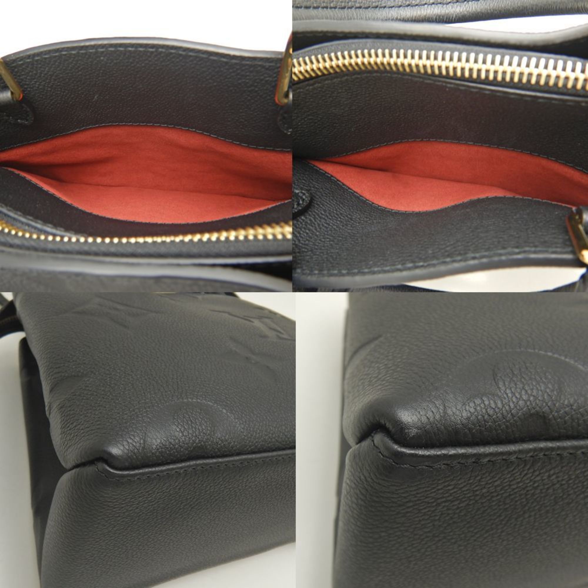 LOUIS VUITTON Louis Vuitton Monogram Empreinte Petit Palais PM M58916 Handbag Noir 251980