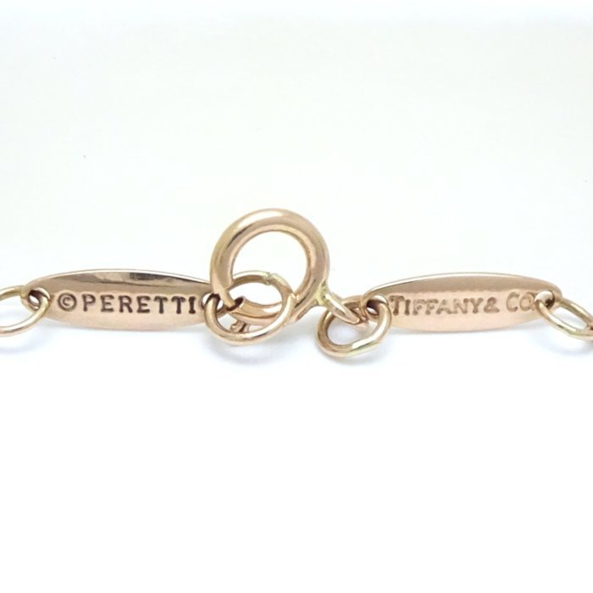 TIFFANY&Co. Tiffany by the Yard Bracelet 3P Diamond Elsa Peretti 750PG Pink Gold K18RG Rose 292260