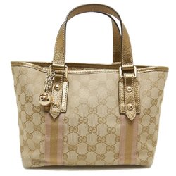 GUCCI Gucci Handbag 139261 Sherry Line GG Canvas Beige Gold 251995