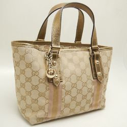 GUCCI Gucci Handbag 139261 Sherry Line GG Canvas Beige Gold 251995