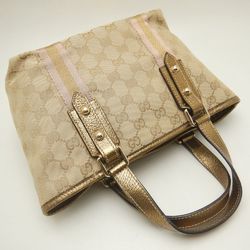 GUCCI Gucci Handbag 139261 Sherry Line GG Canvas Beige Gold 251995