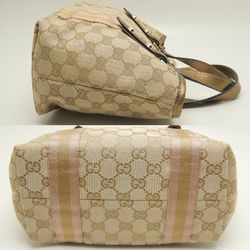 GUCCI Gucci Handbag 139261 Sherry Line GG Canvas Beige Gold 251995