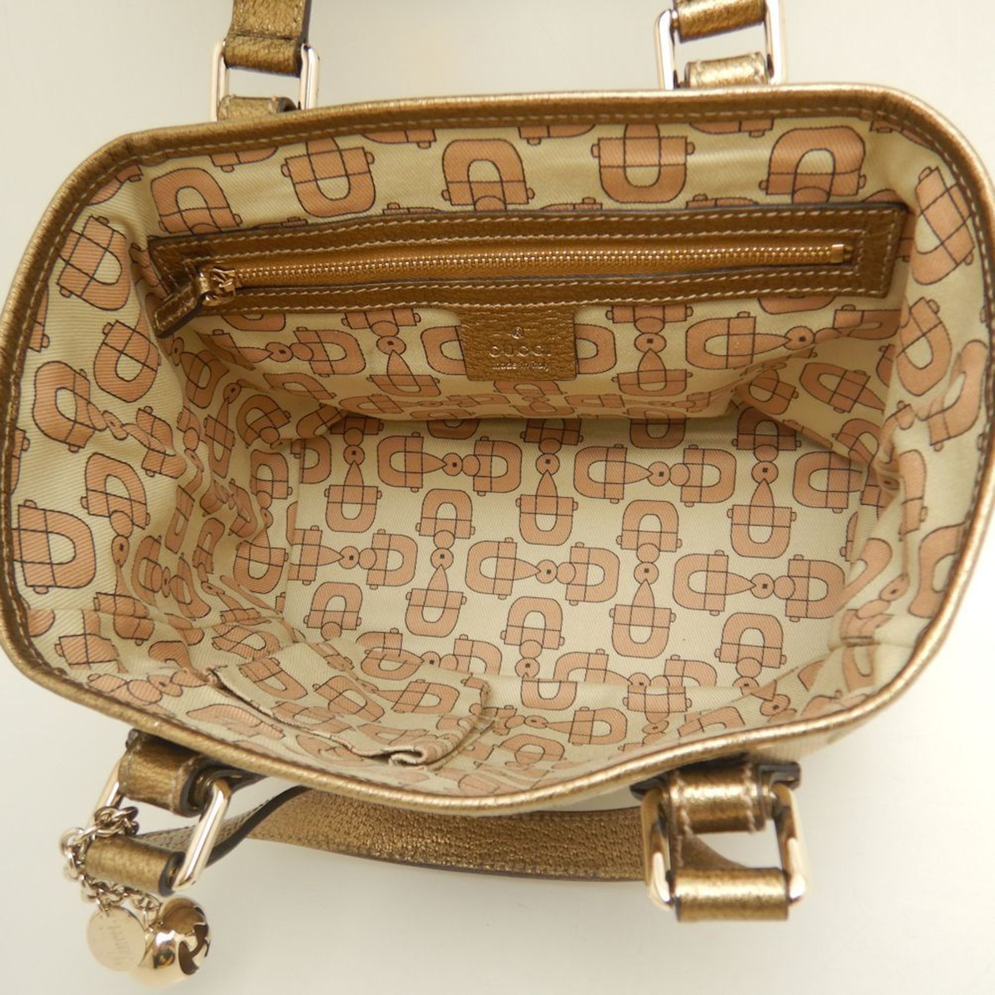 GUCCI Gucci Handbag 139261 Sherry Line GG Canvas Beige Gold 251995