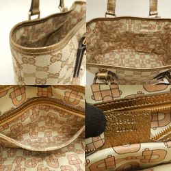 GUCCI Gucci Handbag 139261 Sherry Line GG Canvas Beige Gold 251995