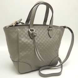 GUCCI 449241 Handbag Micro Guccissima Leather Grey Outlet 252001