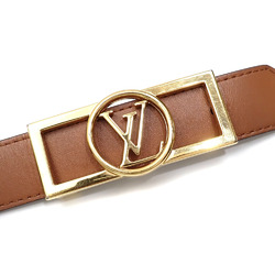 Louis Vuitton Belt Dauphine 25MM Reversible Women's Brown 80cm 32inch Monogram Leather M0196 A213975