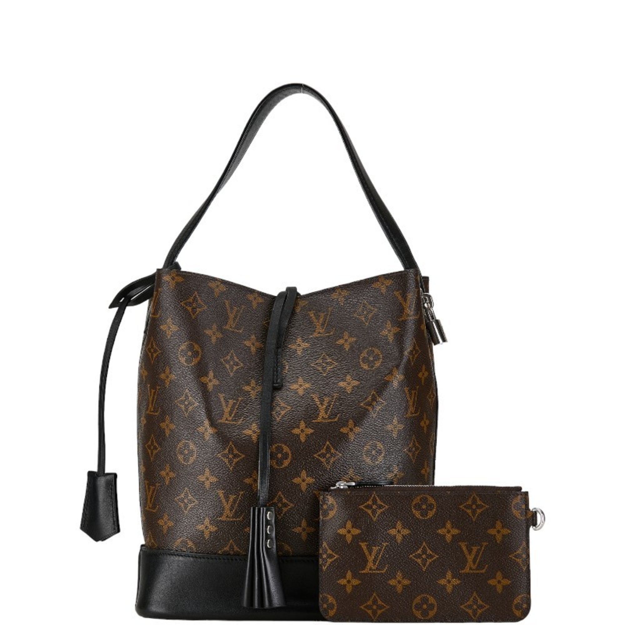 Louis Vuitton Monogram Idole NN14GM Handbag M94542 Brown Black PVC Leather Women's LOUIS VUITTON