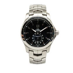 TAG Heuer Link Calibre 6 Watch WJF211A Automatic Black Dial Stainless Steel Men's HEUER