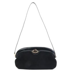 GUCCI Shoulder Bag Suede Leather Black Women's e58956k