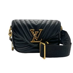 LOUIS VUITTON Shoulder Bag Multi Pochette Leather Black Women's M56461 z2078