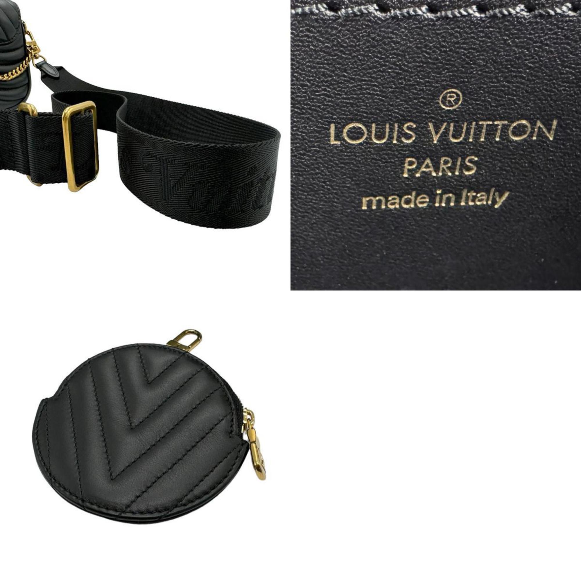 LOUIS VUITTON Shoulder Bag Multi Pochette Leather Black Women's M56461 z2078