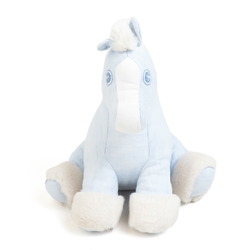 Hermes HERMES stuffed toy linen light blue off-white kids e58942m