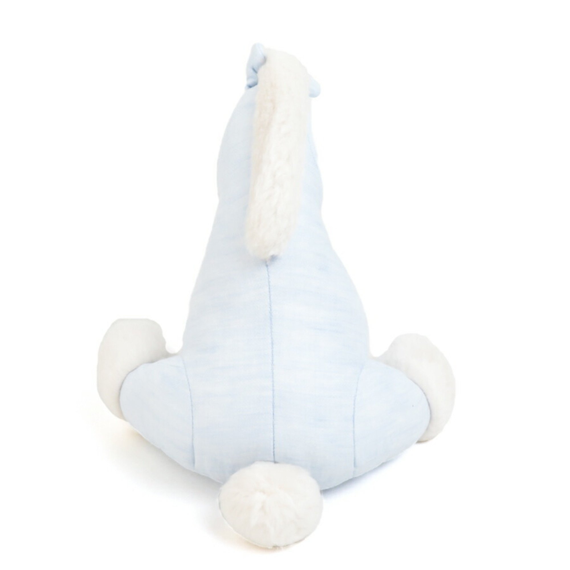 Hermes HERMES stuffed toy linen light blue off-white kids e58942m