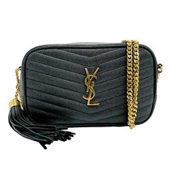 Saint Laurent shoulder bag leather black women's 612579 n0200