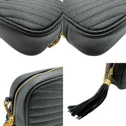 Saint Laurent shoulder bag leather black women's 612579 n0200