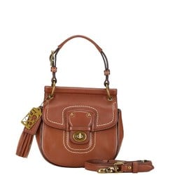 Coach handbag shoulder bag brown leather ladies COACH