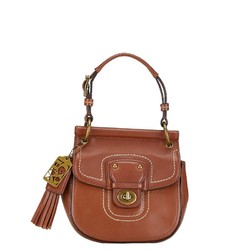 Coach handbag shoulder bag brown leather ladies COACH