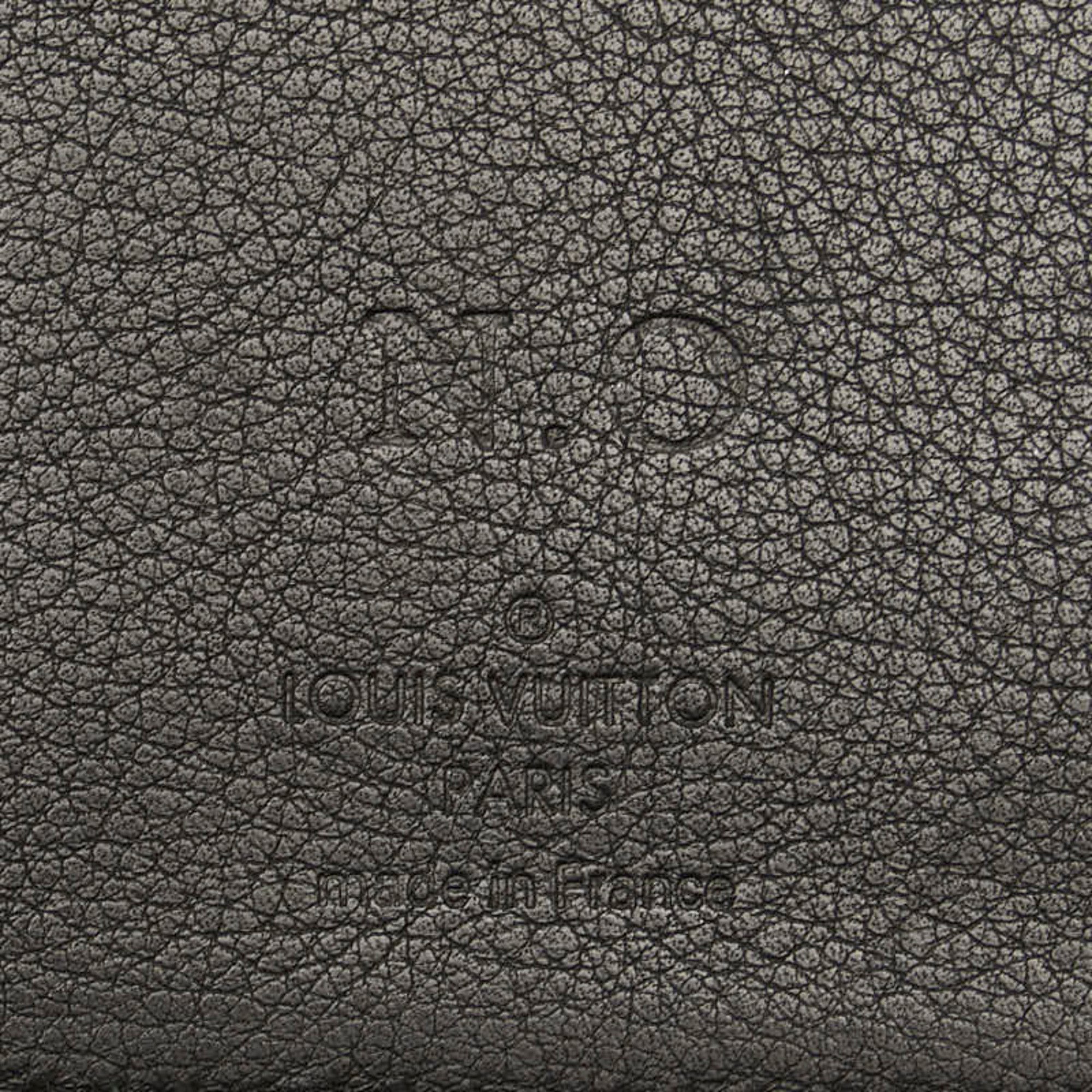 Louis Vuitton Taurillon Portefeuille Brazza Long Wallet M58192 Noir Black Leather Men's LOUIS VUITTON