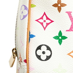 Louis Vuitton Monogram Multicolor Trouville Studs Handbag M92663 Blanc White PVC Leather Women's LOUIS VUITTON