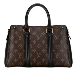 Louis Vuitton Monogram Soufflot NV BB Handbag M44898 Brown Black PVC Leather Women's LOUIS VUITTON