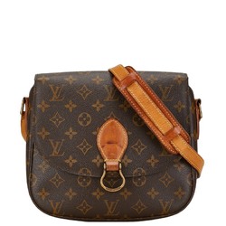 Louis Vuitton Monogram Saint-Cloud GM Shoulder Bag M51242 Brown PVC Leather Women's LOUIS VUITTON