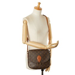 Louis Vuitton Monogram Saint-Cloud GM Shoulder Bag M51242 Brown PVC Leather Women's LOUIS VUITTON