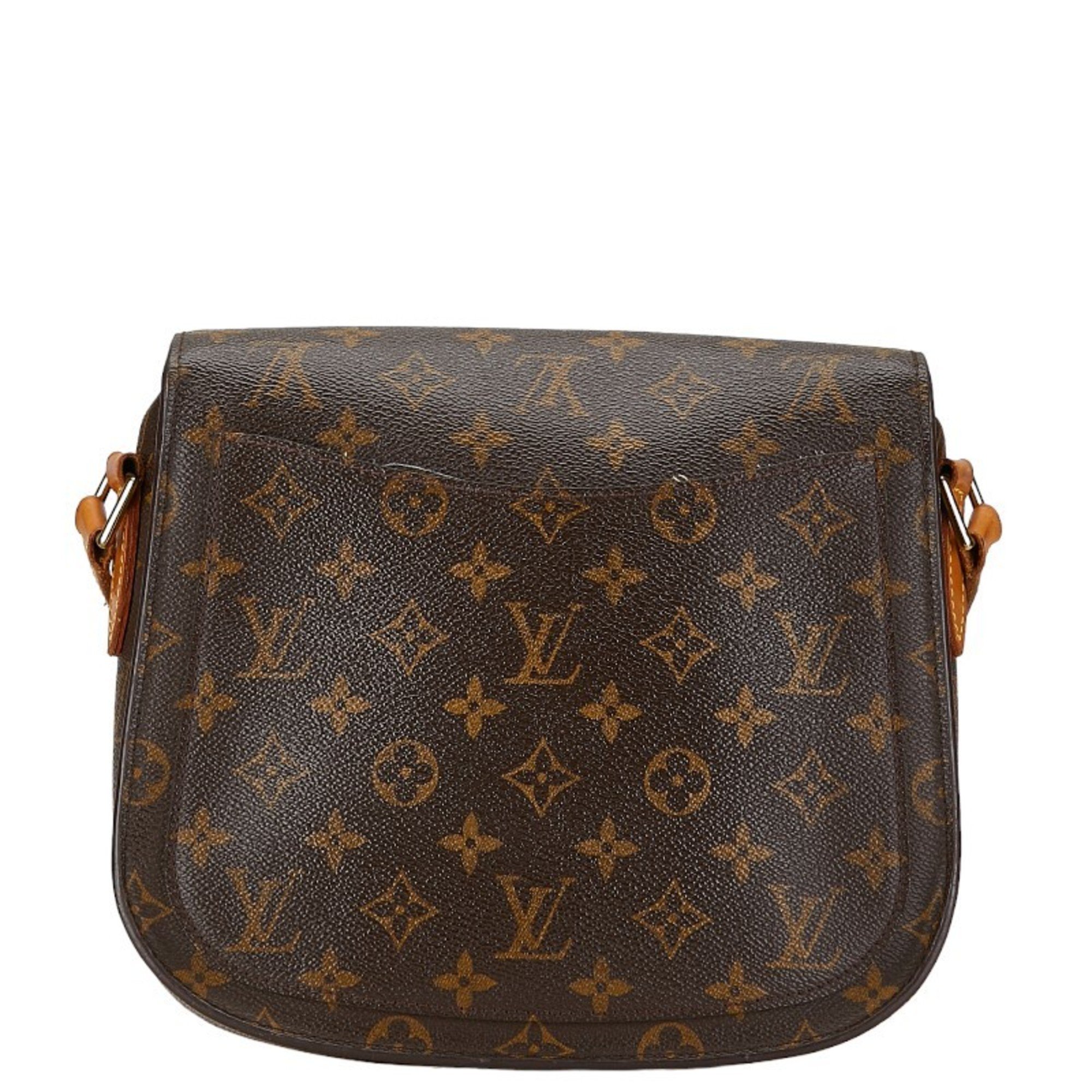 Louis Vuitton Monogram Saint-Cloud GM Shoulder Bag M51242 Brown PVC Leather Women's LOUIS VUITTON