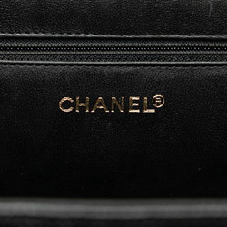 Chanel Coco Mark Handbag Vanity Bag Shoulder Black Leather Women's CHANEL