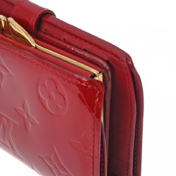 LOUIS VUITTON Vernis Portefeuille Viennois Pomme d'Amour M93528 Women's Monogram Bi-fold Wallet