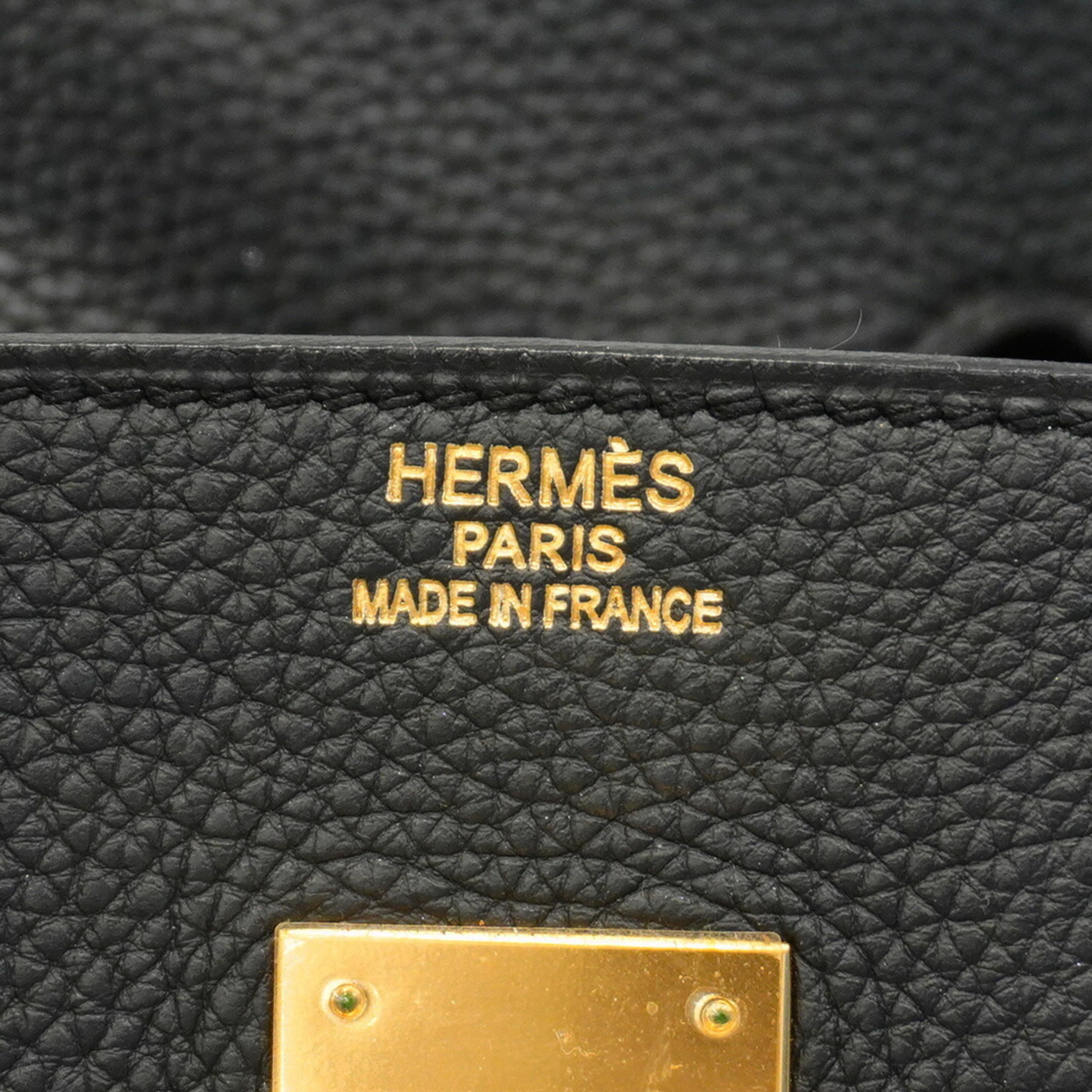 Hermes handbag Birkin 35 □P stamp Togo black ladies