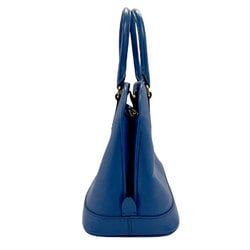 PRADA Shoulder Bag Handbag Leather Blue Women's n0202