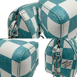 Louis Vuitton LOUIS VUITTON Shoulder Bag Damier Checkerboard City Keepall Turquoise Green Men's Women's N50076 z1985