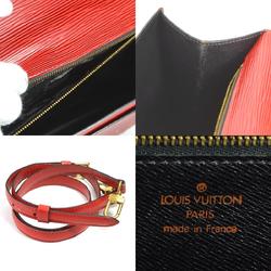 Louis Vuitton LOUIS VUITTON Handbag Shoulder Bag Epi Montsor Leather Red Gold Men's Women's e58954a