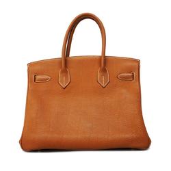 Hermes handbag Birkin 30 G stamp Togo gold ladies