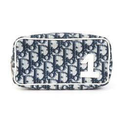 Christian Dior Trotter Pouch Navy Off-White Women's e58947g