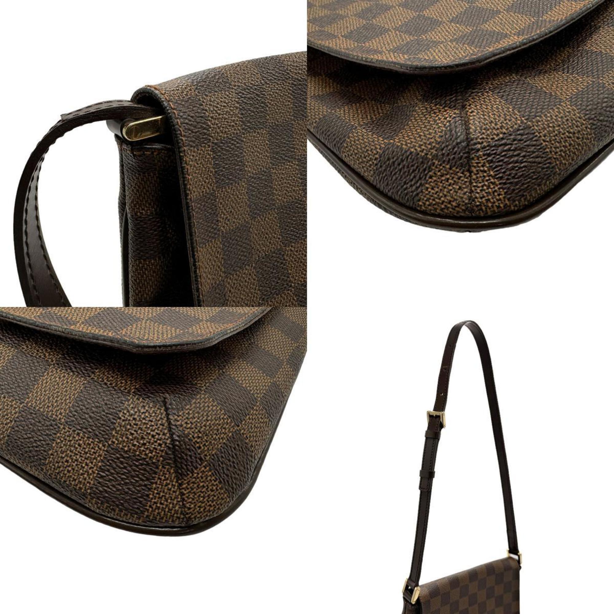 Louis Vuitton LOUIS VUITTON Shoulder Bag Damier Musette Salsa Short Canvas Brown Gold Women's N51260 n0209