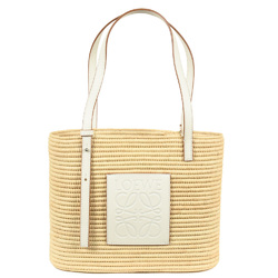 LOEWE Square Basket Bag Small Tote Raffia Calf A223099X08 Women's