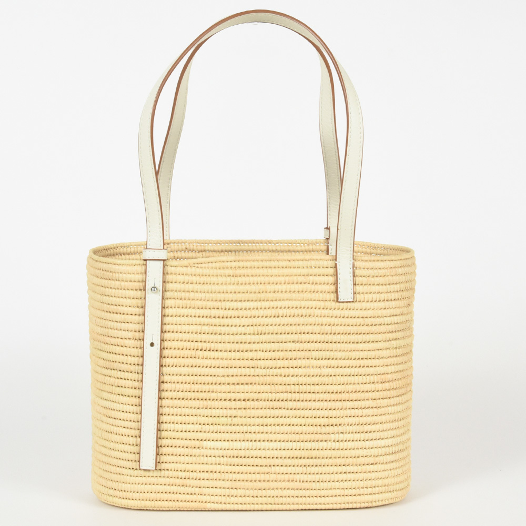 LOEWE Square Basket Bag Small Tote Raffia Calf A223099X08 Women's