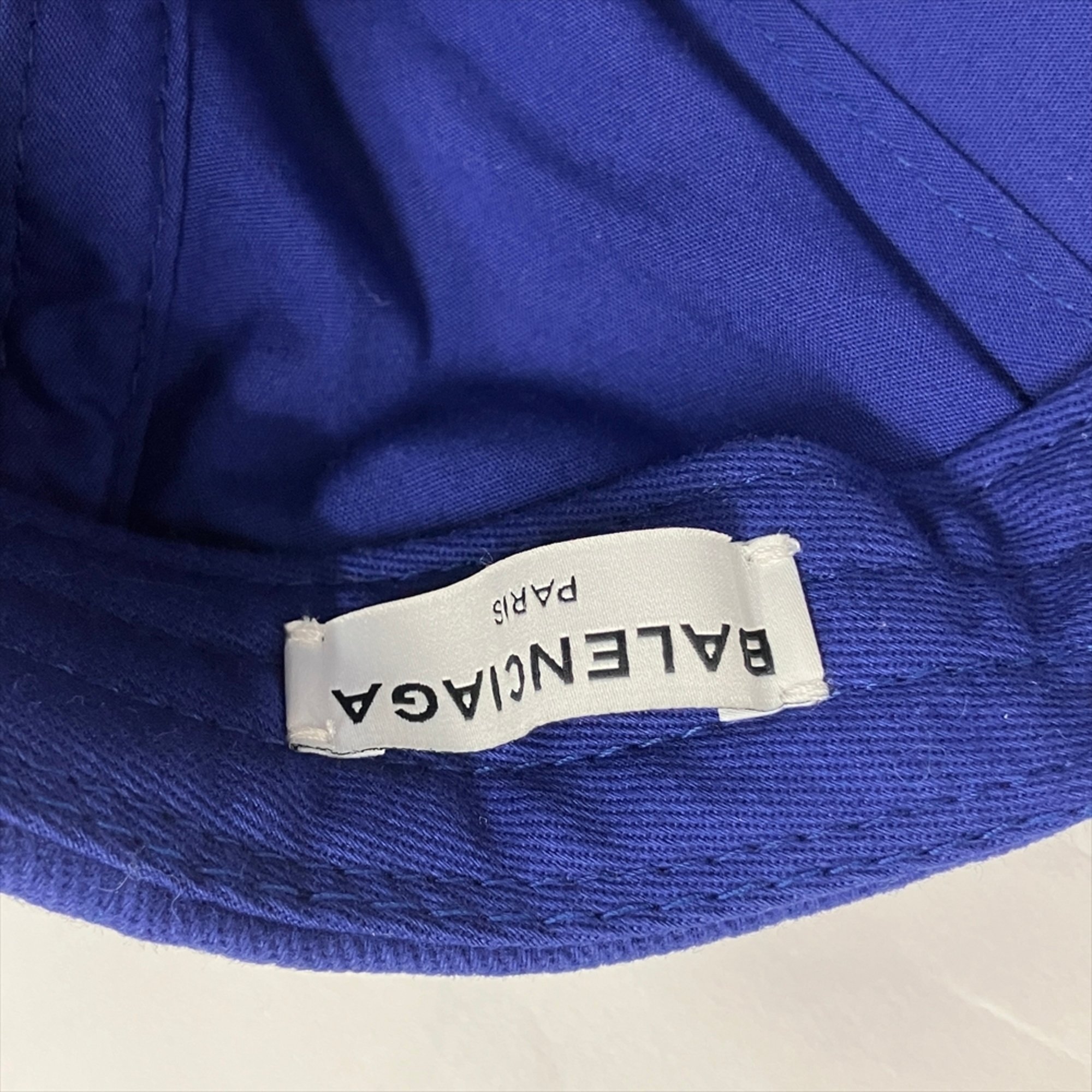 BALENCIAGA Political Baseball Cap Cotton 505985 Blue L Unisex