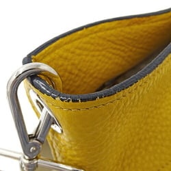 PRADA Women's Shoulder Bag Leather Yellow 1BE012