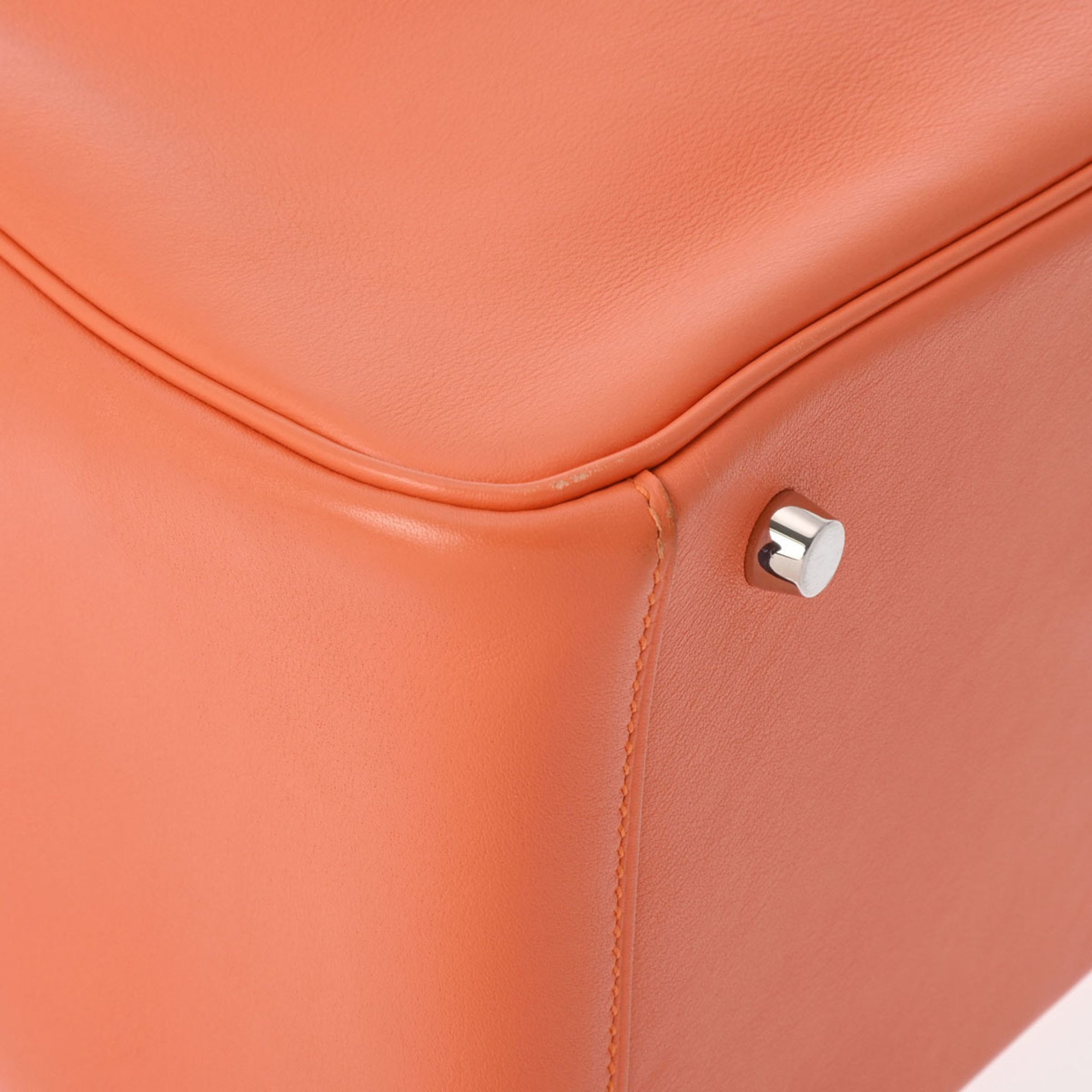 HERMES Lindy 30 Mango □Q stamp (around 2013) Women's Swift leather shoulder bag