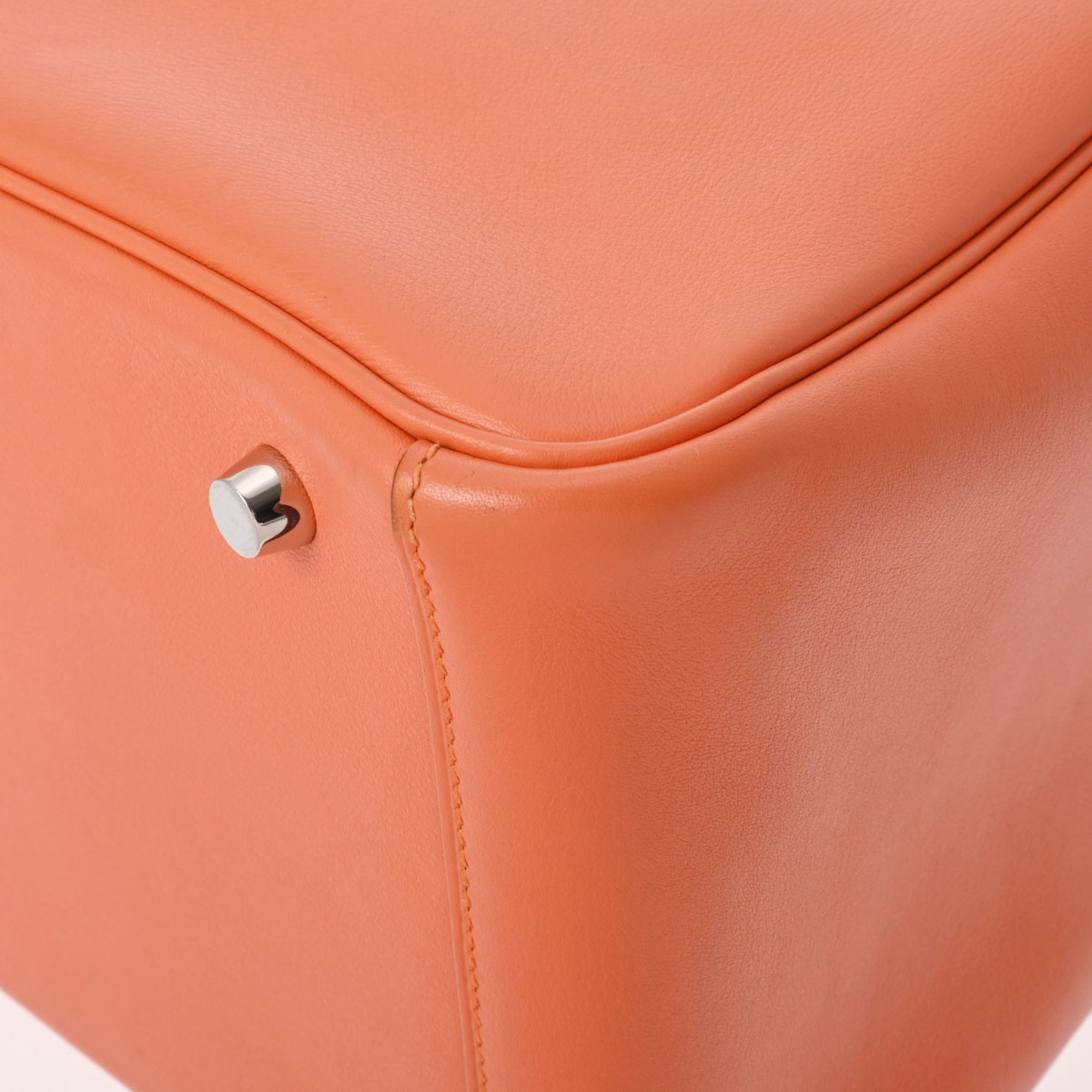 HERMES Lindy 30 Mango □Q stamp (around 2013) Women's Swift leather shoulder bag