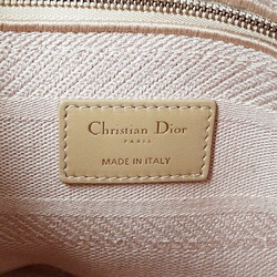 Christian Dior Dior Bag Women's Handbag Shoulder 2way Cannage Lady D-Light Medium Embroidered Canvas Pink Embroidery