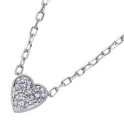 Cartier Necklace for Women 750WG 3P Diamond Heart of White Gold Polished