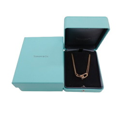 Tiffany & Co. Necklace for Women, 750PG Hardware, Large Double Link Pendant, Pink Gold, Polished