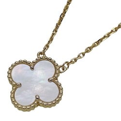 Van Cleef & Arpels Alhambra Necklace for Women, 750YG, Mother of Pearl, Yellow Gold, Polished