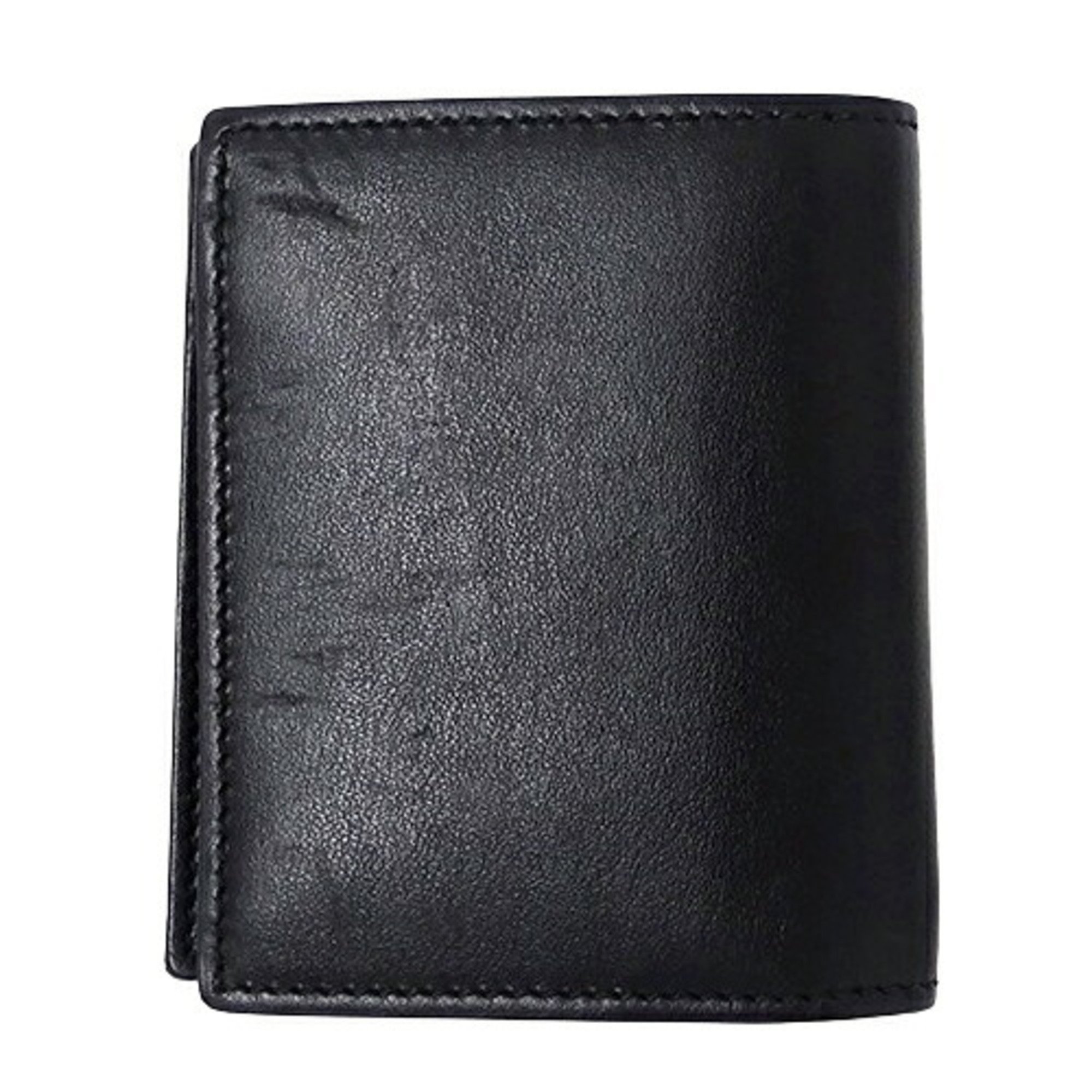 GUCCI Men's Bi-fold Leather Wallet Black 573115 Compact